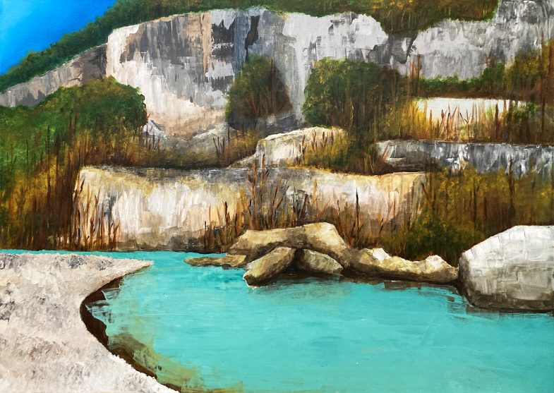 Jasper, Steel Creek 1, painting, Mary Tidy-Coyle